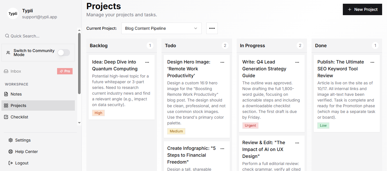 Visual Project Management
